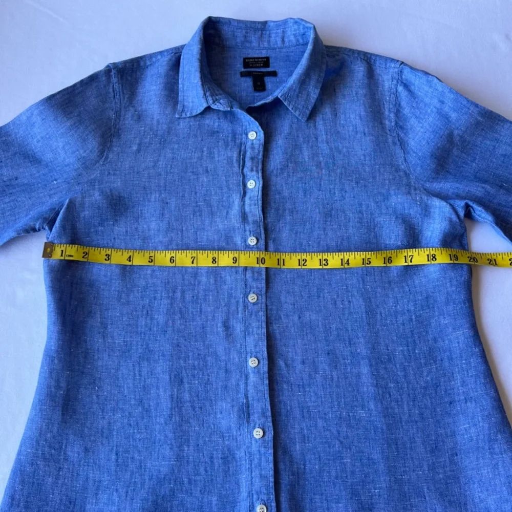 Baird McNutt for J. Crew Irish Linen Perfect Slim Fit button down shirt - Picture 5 of 12